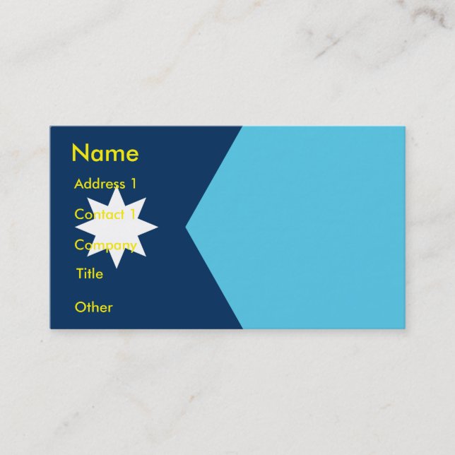 Carte De Visite Business Card with Flag of Minnesota (Devant)