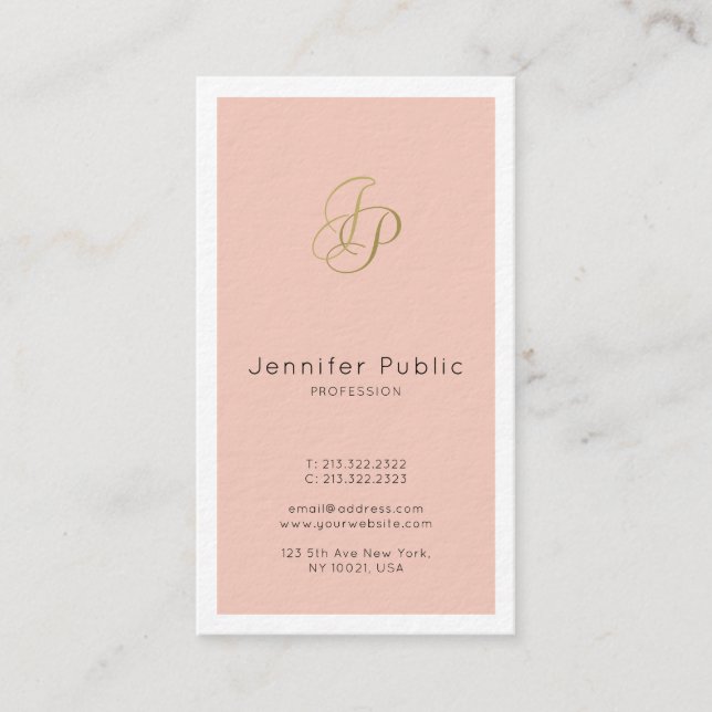 Carte De Visite Business femme VIP Directeur Directeur de VIP Luxe (Devant)