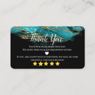 Carte De Visite business merci maison or turquoise coeur busine