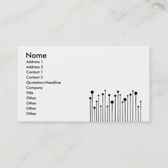 Carte De Visite business_simple_dotka (Devant)