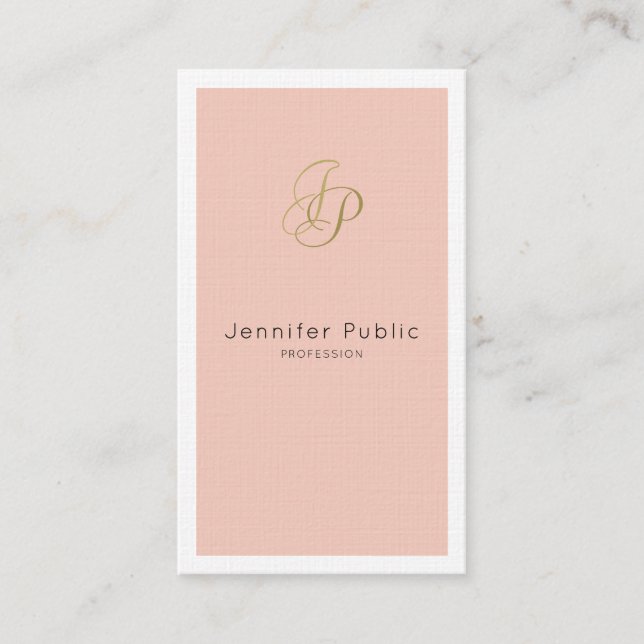 Carte De Visite Business woman VIP Salon Director Stylish Luxury (Devant)