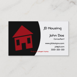 Carte De Visite Businesscards d'immobiliers