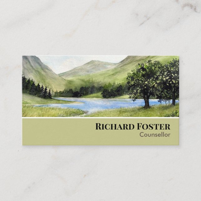 Carte De Visite Buttermere Lake District Angleterre Paysage (Devant)
