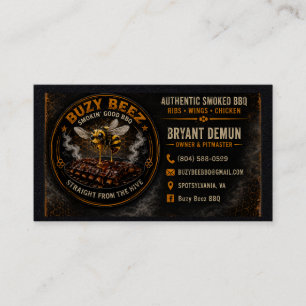 Carte De Visite Buzy Bee BBQ