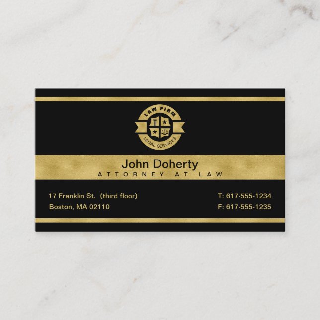Carte De Visite Cabinet d'avocats | Services juridiques (Devant)