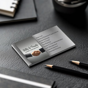 Carte De Visite Cabinet d'avocats testaments et fiducies Procureur