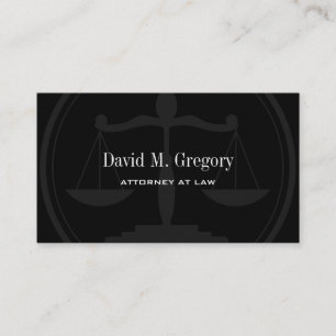 Carte De Visite Cabinet juridique professionnel simple d'avocat de