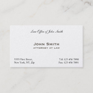 Carte De Visite Cabinet juridique simple élégant professionnel de
