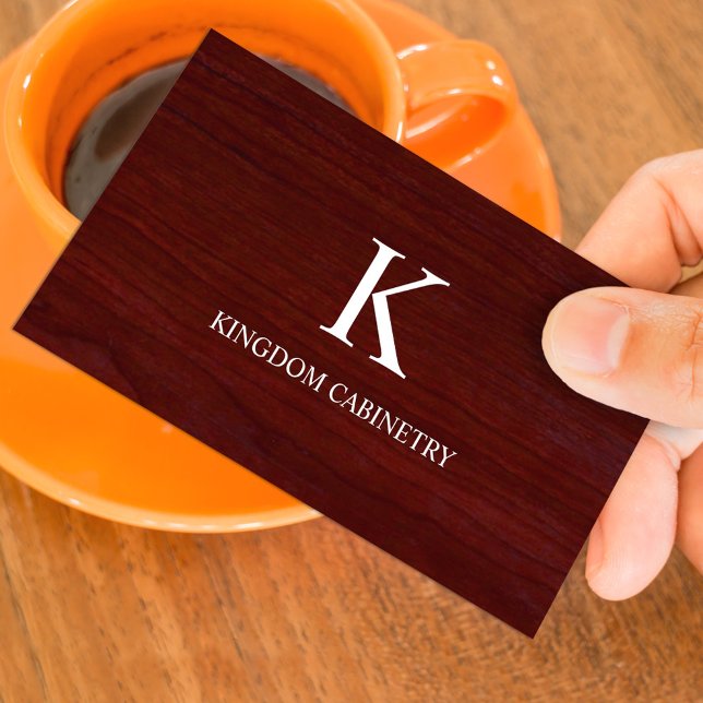 Carte De Visite Cabinet Maker Business Card Template (Créateur téléchargé)