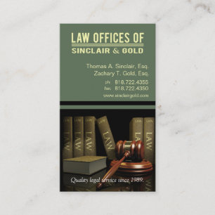 Carte De Visite Cabinets juridiques Legal3 de mandataire - avocat