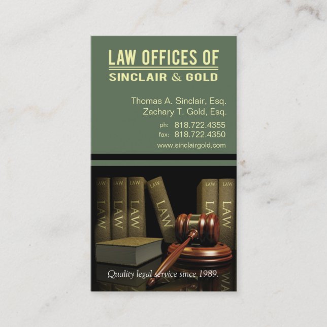 Carte De Visite Cabinets juridiques Legal3 de mandataire - avocat (Devant)