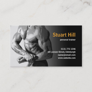 Carte De Visite Câble personnel d'entraîneur et de muscle de forme