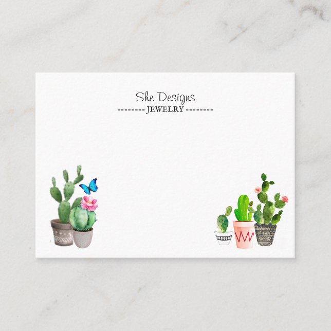 Carte De Visite Cactus (Devant)