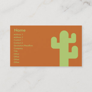 Carte De Visite Cactus - Business