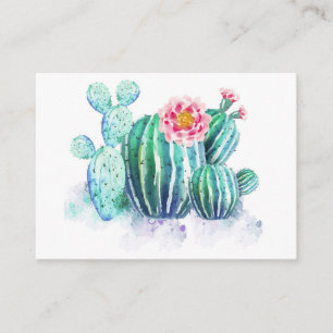 Carte De Visite Cactus peint