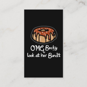 Carte De Visite Cadeau de cuisson pour le regard de Baker OMG