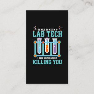 Carte De Visite Cadeau drôle de technicien de laboratoire de