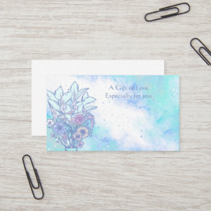 Carte de visite cadeau Flower Shop