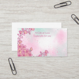 Carte de visite cadeau Flower Shop