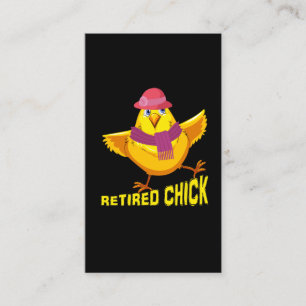 Carte De Visite Cadeau frais drôle retiré de poussin pour la