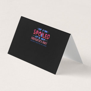 Carte De Visite Cadeau pompier C'est la faute de mon pompier