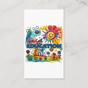 Carte De Visite Cadeau pour enseignant Éducation spécialisée