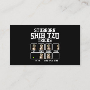 Carte De Visite Cadeau Shih Tzu  Amoureux des chiens de Tricks de 