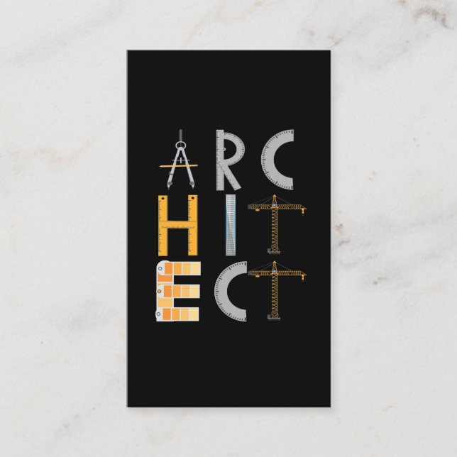 Carte De Visite Cadeaux d'architecte Étudiants en architecture (Devant)