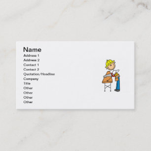 Carte De Visite Cadeaux de bois de charpente de Sawing de