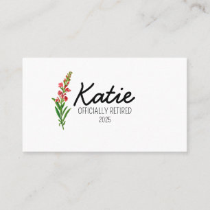 Carte De Visite Cadeaux de retraite personnalisés pour femmes, ret