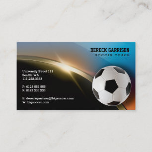 Carte De Visite Cadeaux modernes de sports du car   du football