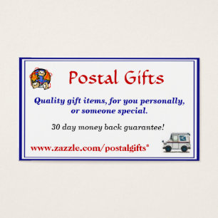 Carte de visite Cadeaux postaux