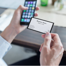 Carte De Visite Cadre blanc