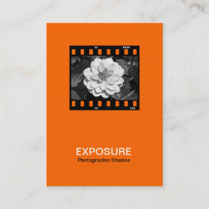 Carte De Visite cadre de film de 35mm 01 - orange