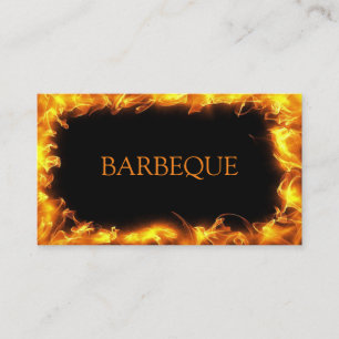 Carte De Visite Cadre de flamme de feu