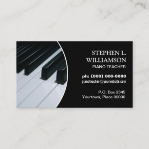 Carte De Visite Cadre de professeur de piano