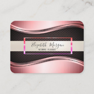 Carte De Visite Cadre élégant pour points métalliques professionne