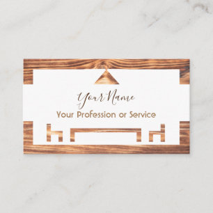 Carte De Visite Cadre en bois pour design d'intérieur et mobilier