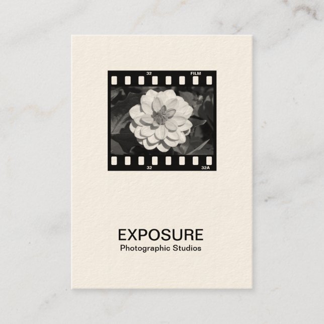 Carte De Visite Cadre film 35mm 01 (crème) (Devant)
