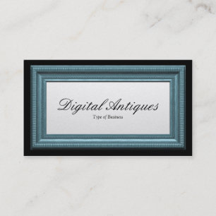 Carte De Visite Cadre photo bleu