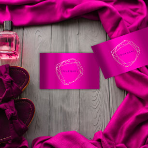 Carte De Visite Cadre Poligénique Or Rose