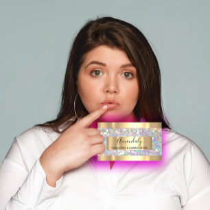 Carte De Visite Cadres dorés Événement Maquillage Beauté Boutique 