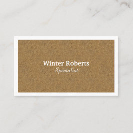Carte De Visite Cadres minimalistes kraft blanc professionnel