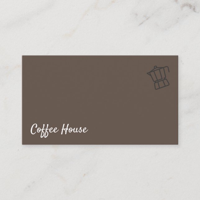 Carte De Visite Café Barista (Devant)