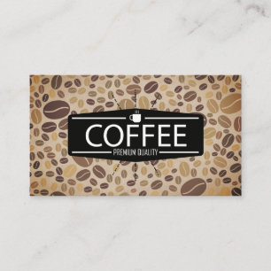 Carte De Visite Café   Barista Coffee Beans