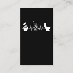 Carte De Visite Café Cigarette Toilette Humour fumeur