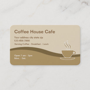 Carte De Visite Café de café