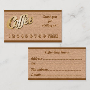 Carte De Visite Café Gold Gratuit Et Moderne De Luxe