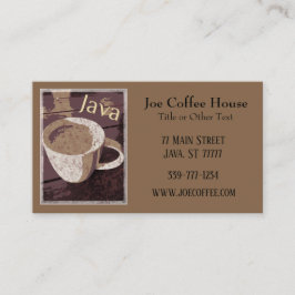Carte De Visite Café Java