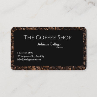 carte de visite café (modifiable)